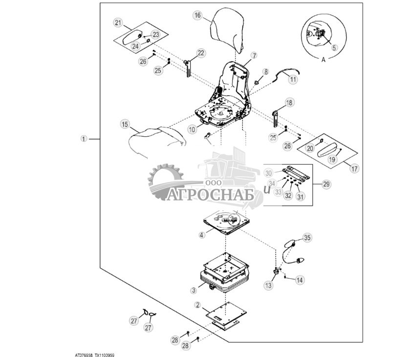 Сиденье с механической подвеской, ткань (не используйте) ( - 329327) - ST703262 356.jpg